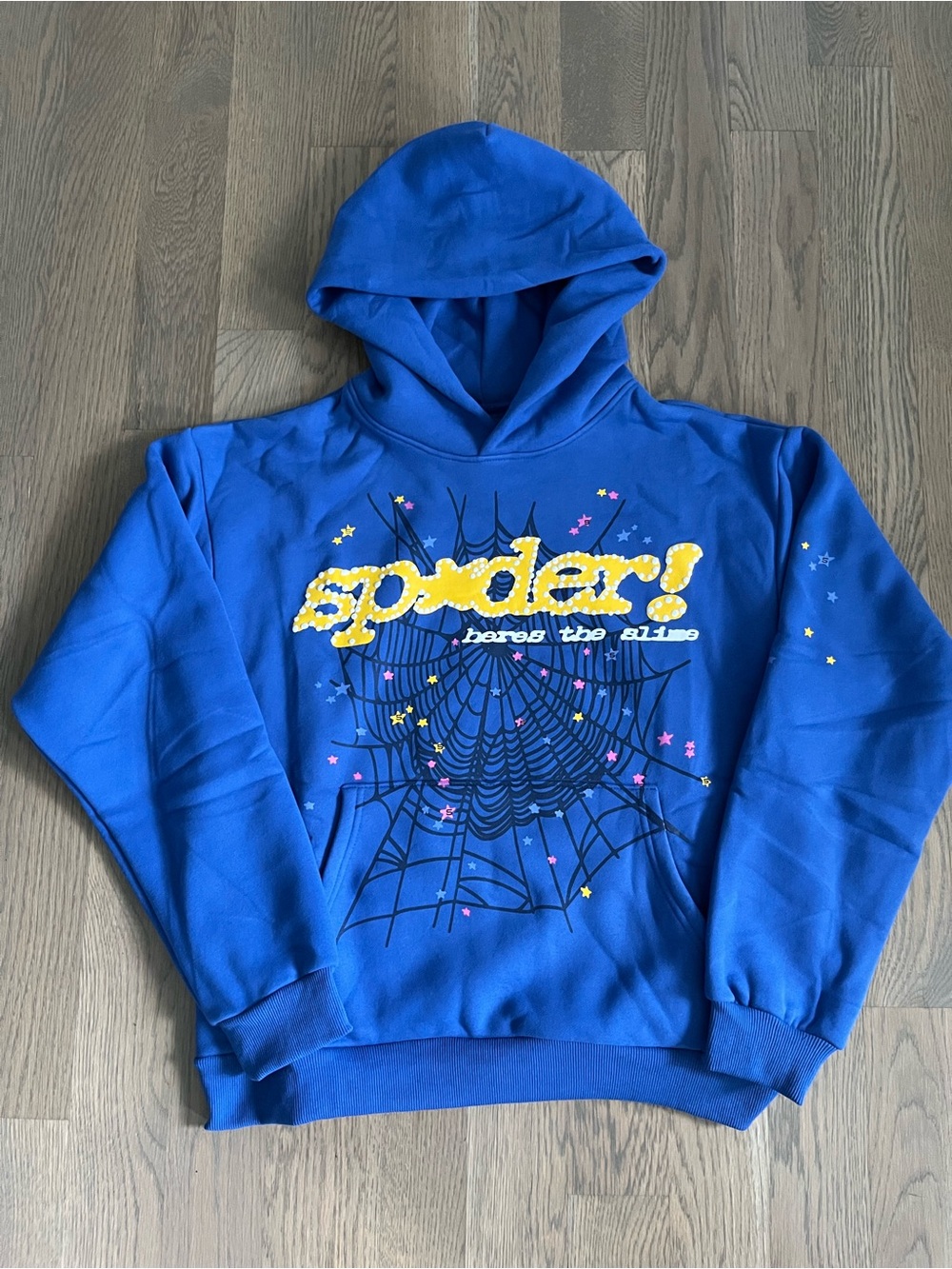 Sp5der TC blue hoodie size medium